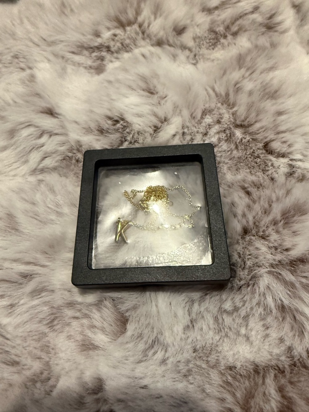 Amazon Gold Initial K Pendant Necklace